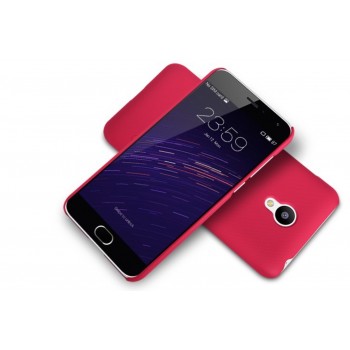Meizu M2 dėklas raudonas "Nillkin" Frosted Shield + plėvelė